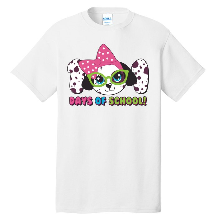 Happy 101 Days Of School Dalmatian Dog Tall T-Shirt