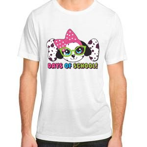 Happy 101 Days Of School Dalmatian Dog Adult ChromaSoft Performance T-Shirt