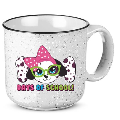 Happy 101 Days Of School Dalmatian Dog 15oz Campfire Ceramic Mug