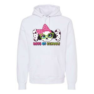 Happy 101 Days Of School Dalmatian Dog Premium Hoodie