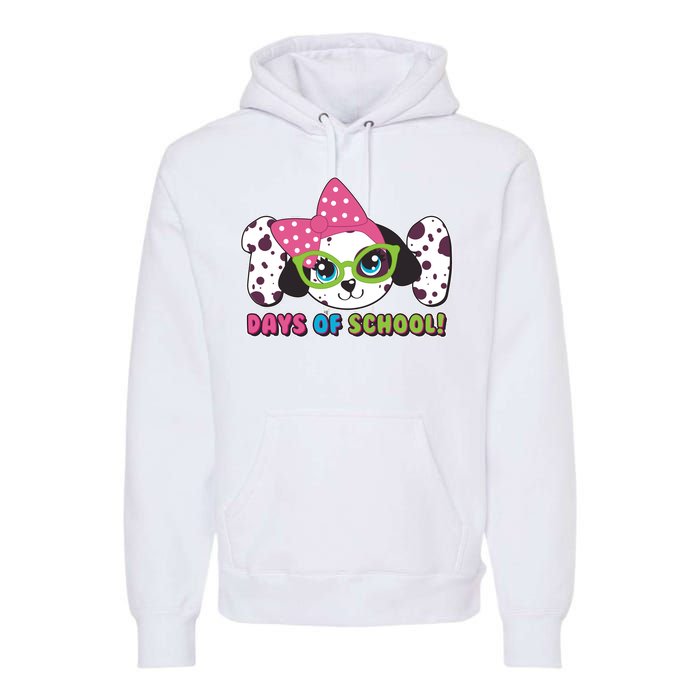 Happy 101 Days Of School Dalmatian Dog Premium Hoodie