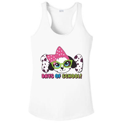 Happy 101 Days Of School Dalmatian Dog Ladies PosiCharge Competitor Racerback Tank
