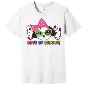 Happy 101 Days Of School Dalmatian Dog Premium T-Shirt