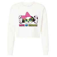 Happy 101 Days Of School Dalmatian Dog Cropped Pullover Crew