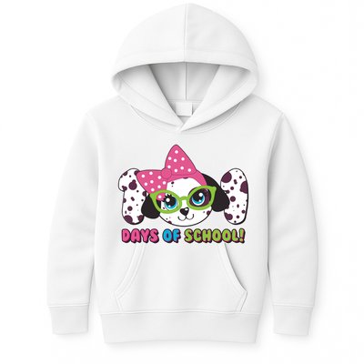 Happy 101 Days Of School Dalmatian Dog Kids Hoodie