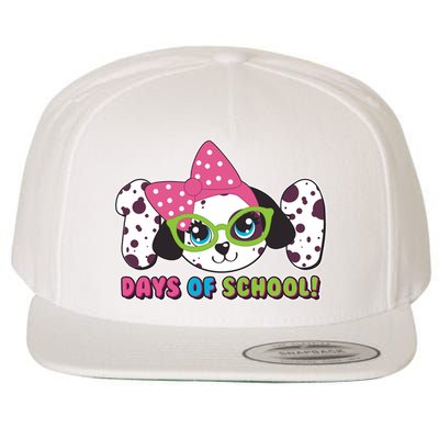 Happy 101 Days Of School Dalmatian Dog Wool Snapback Cap