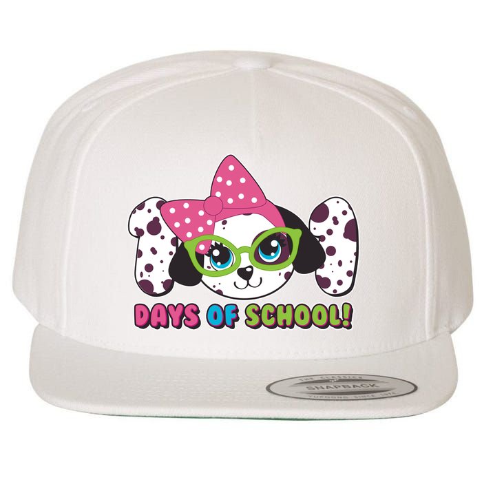 Happy 101 Days Of School Dalmatian Dog Wool Snapback Cap