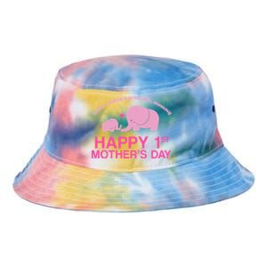 Happy 1st Mothers Day Cute Elephant Tie Dye Newport Bucket Hat