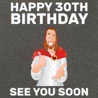 Happy 30th Birthday See You Soon Cotton Canvas Backpack