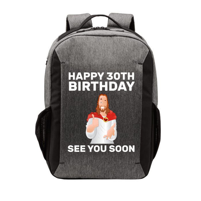Happy 30th Birthday See You Soon Vector Backpack