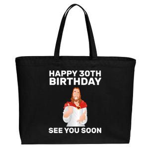 Happy 30th Birthday See You Soon Cotton Canvas Jumbo Tote