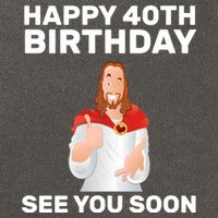 Happy 40th Birthday See You Soon Cotton Canvas Backpack