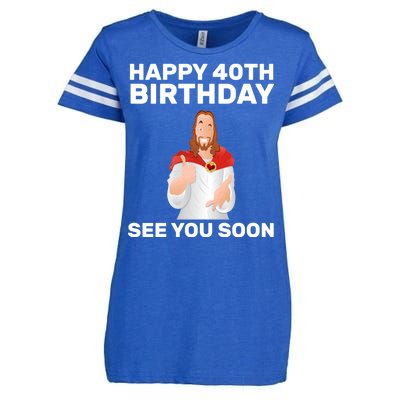 Happy 40th Birthday See You Soon Enza Ladies Jersey Football T-Shirt