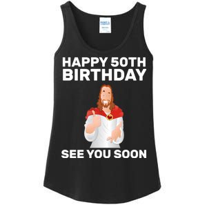 Happy 50th Birthday See You Soon Ladies Essential Tank