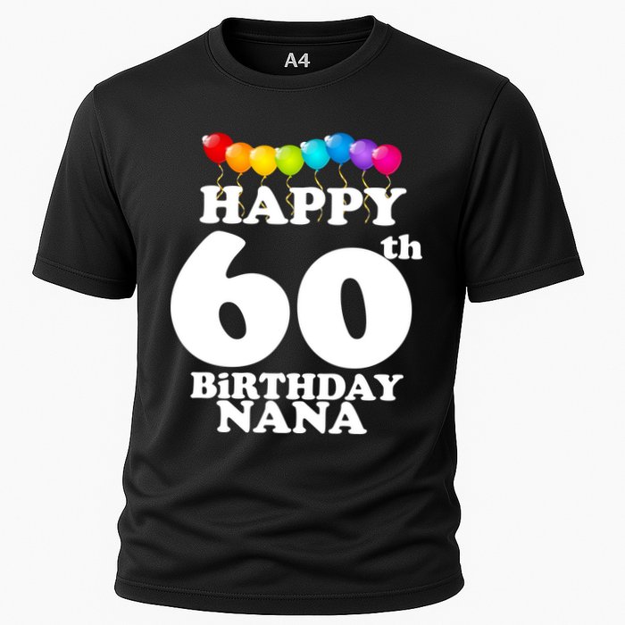 Happy 60th Birthday NANA Cooling Performance Crew T-Shirt