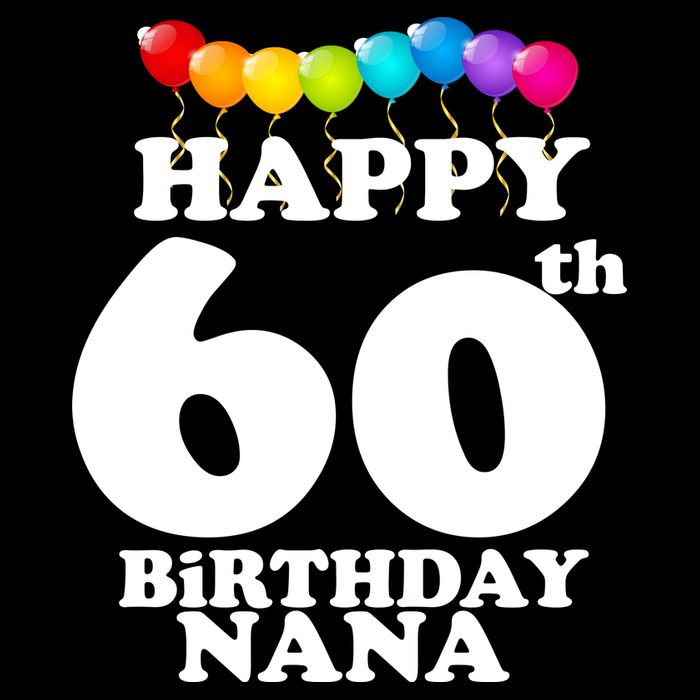 Happy 60th Birthday NANA Cooling Performance Crew T-Shirt