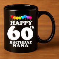 Happy 60th Birthday NANA 11oz C Handle Ceramic Mug