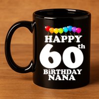 Happy 60th Birthday NANA 11oz C Handle Ceramic Mug