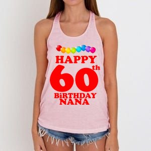 Happy 60th Birthday NANA Women's Knotted Racerback Tank