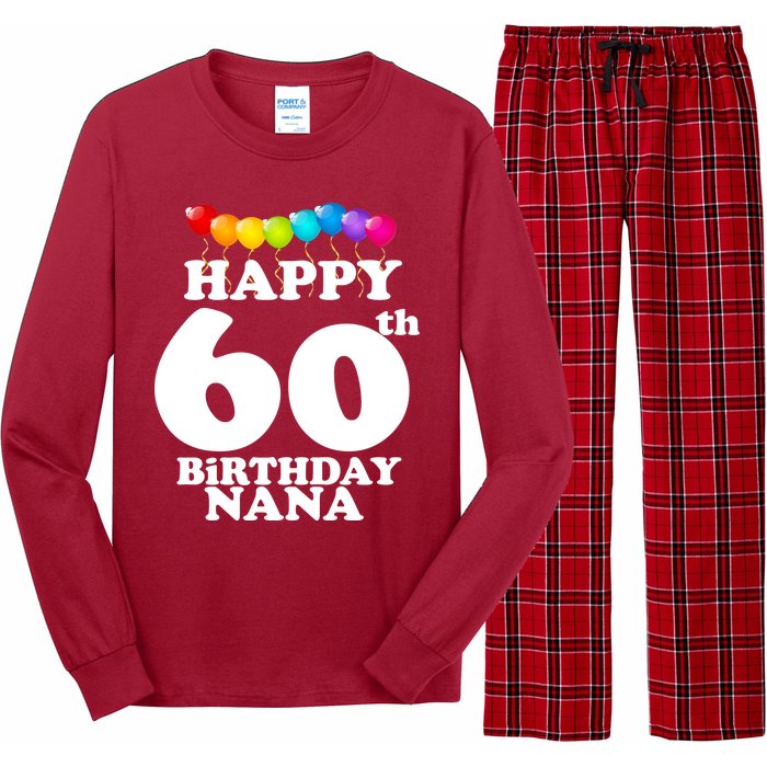 Happy 60th Birthday NANA Long Sleeve Pajama Set