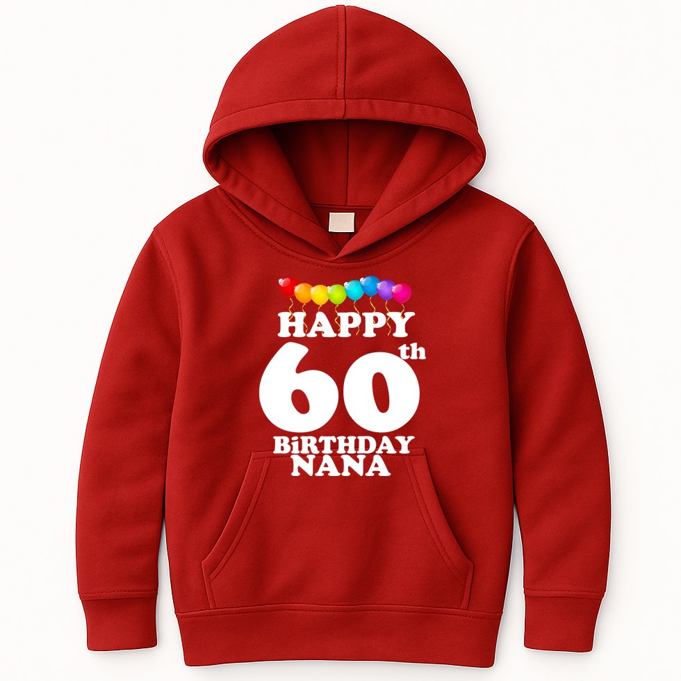 Happy 60th Birthday NANA Kids Hoodie