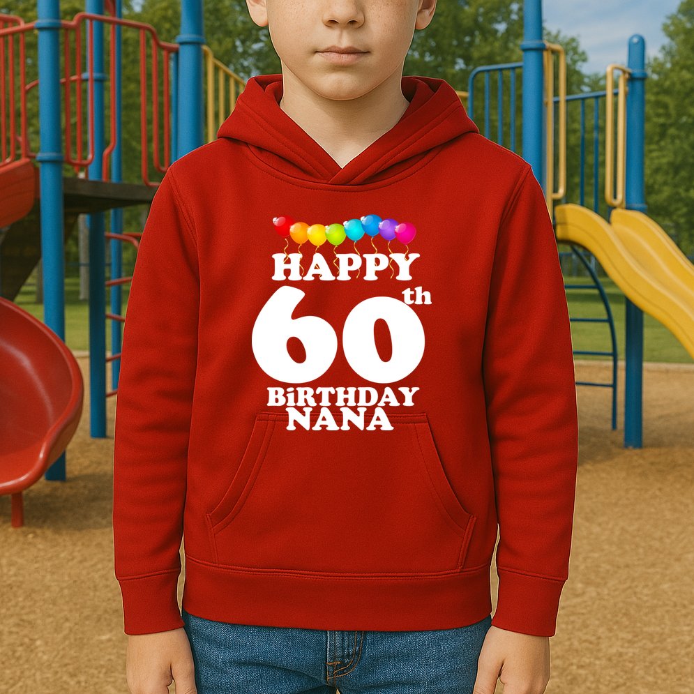 Happy 60th Birthday NANA Kids Hoodie