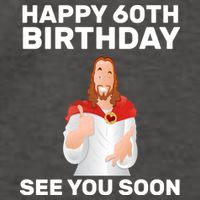 Happy 60th Birthday See You Soon Vector Backpack