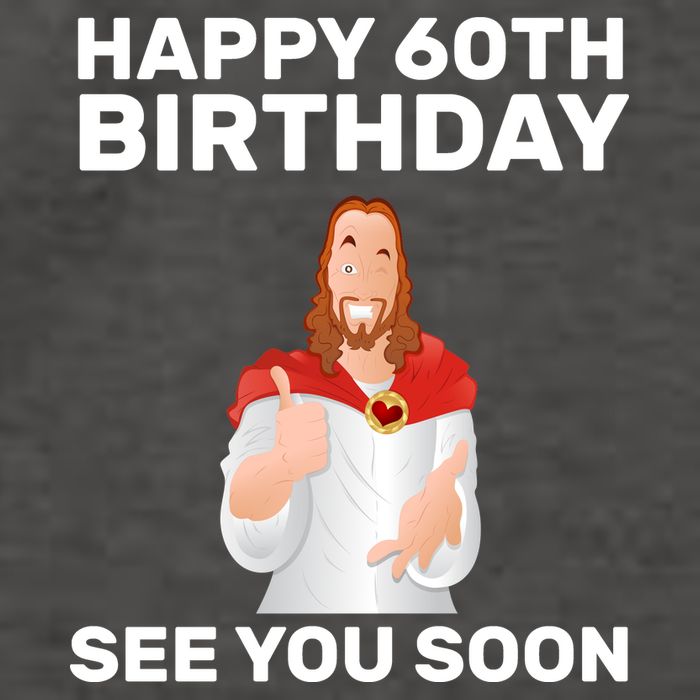 Happy 60th Birthday See You Soon Vector Backpack