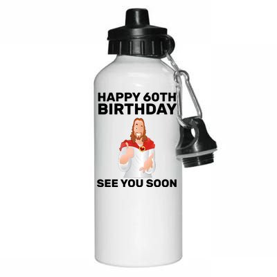 Happy 60th Birthday See You Soon Aluminum Water Bottle 