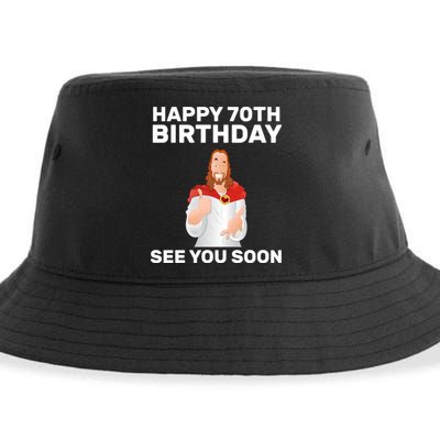 Happy 70th Birthday See You Soon Sustainable Bucket Hat