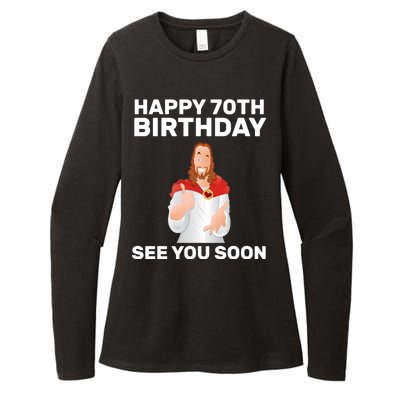 Happy 70th Birthday See You Soon Womens CVC Long Sleeve Shirt