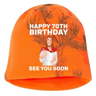 Happy 70th Birthday See You Soon Kati - Camo Knit Beanie