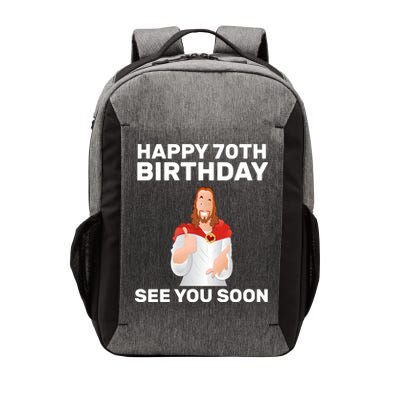 Happy 70th Birthday See You Soon Vector Backpack