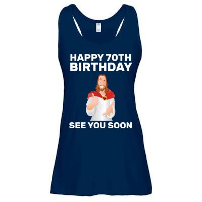 Happy 70th Birthday See You Soon Ladies Essential Flowy Tank