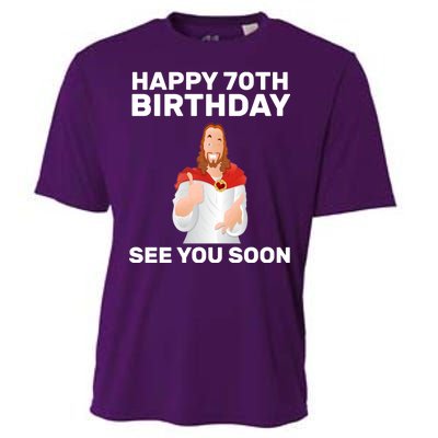 Happy 70th Birthday See You Soon Cooling Performance Crew T-Shirt