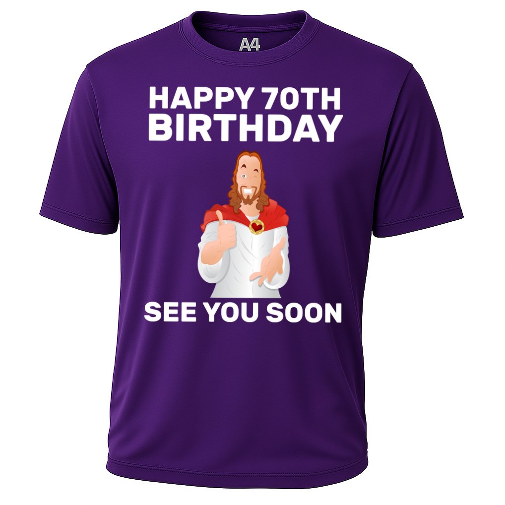Happy 70th Birthday See You Soon Cooling Performance Crew T-Shirt