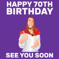 Happy 70th Birthday See You Soon Cooling Performance Crew T-Shirt