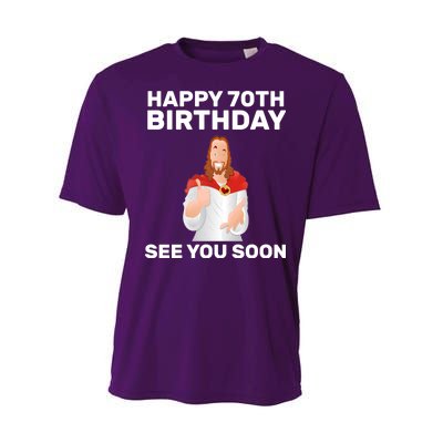 Happy 70th Birthday See You Soon Performance Sprint T-Shirt