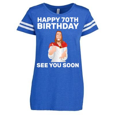 Happy 70th Birthday See You Soon Enza Ladies Jersey Football T-Shirt