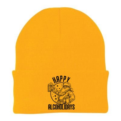 Happy Alcoholidays Christmas Santa Knit Cap Winter Beanie