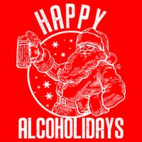 Happy Alcoholidays Christmas Santa Hoodie