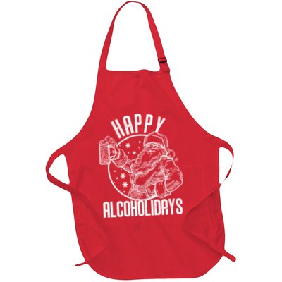 Happy Alcoholidays Christmas Santa Apron
