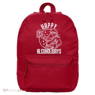 Happy Alcoholidays Christmas Santa 16 in Basic Backpack