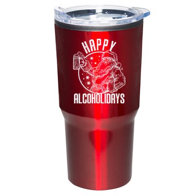 Happy Alcoholidays Christmas Santa Tumbler