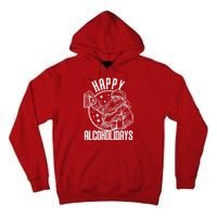 Happy Alcoholidays Christmas Santa Tall Hoodie