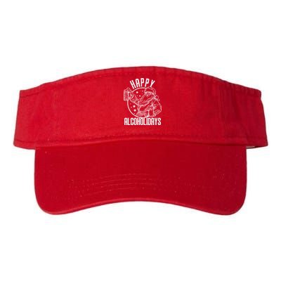 Happy Alcoholidays Christmas Santa Valucap Bio-Washed Visor