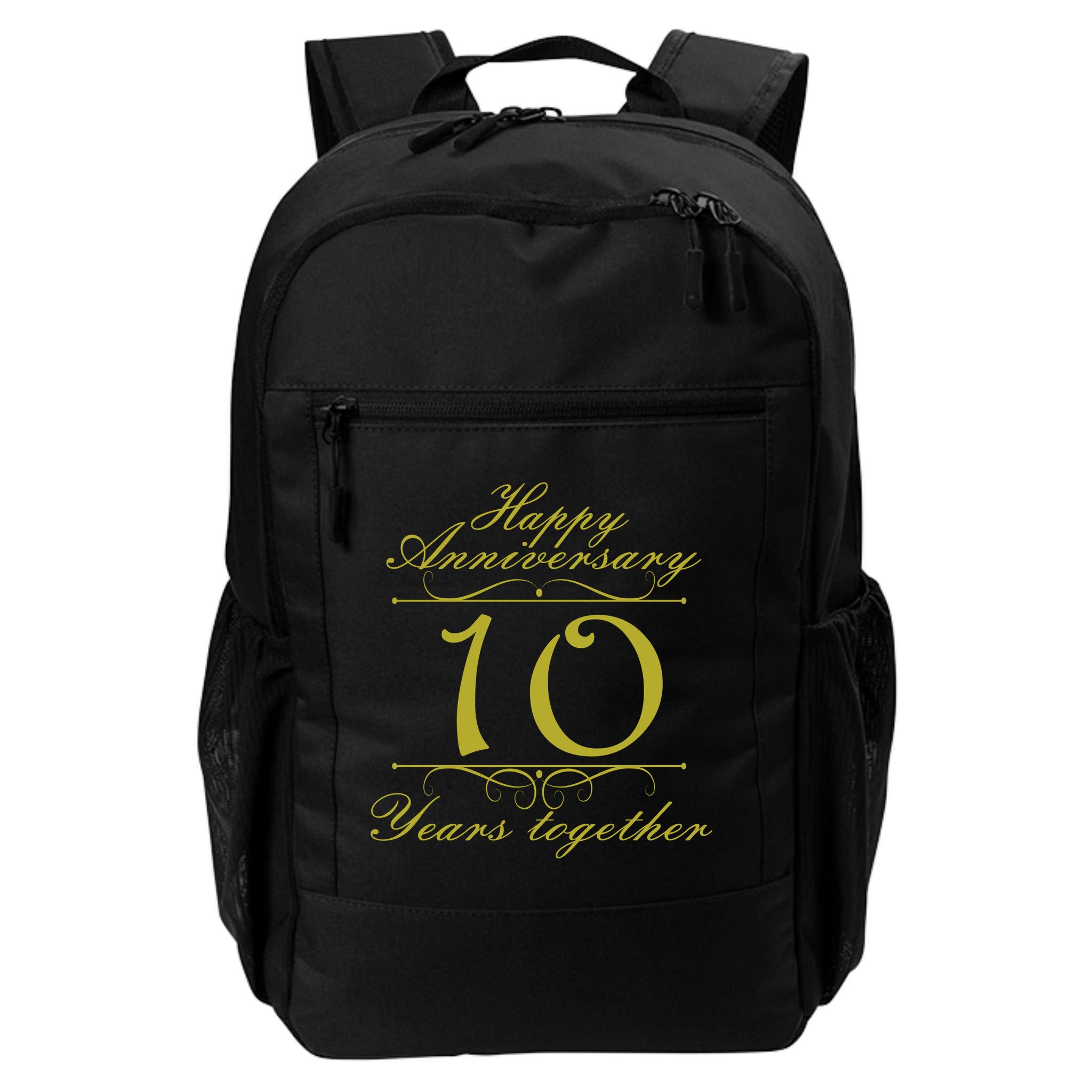 Happy Anniversary 10 Years Together Backpack