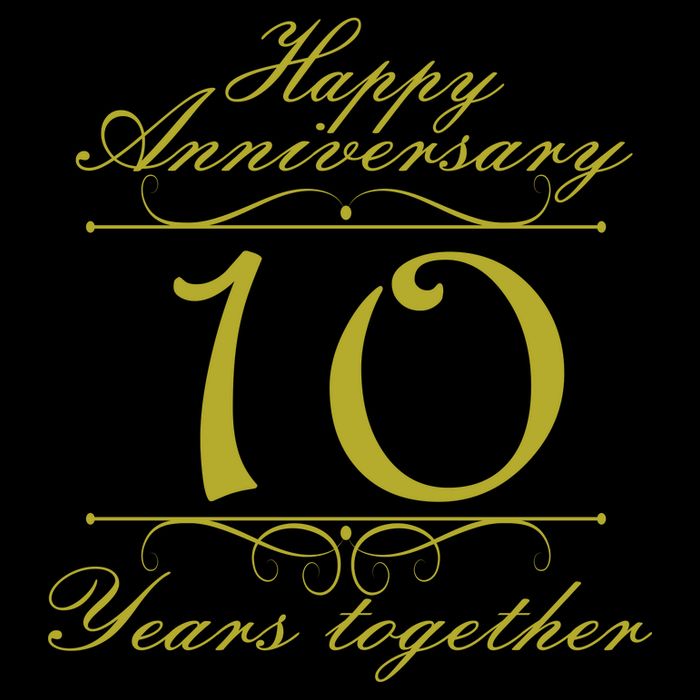 Happy Anniversary 10 Years Together Flatbill Hat