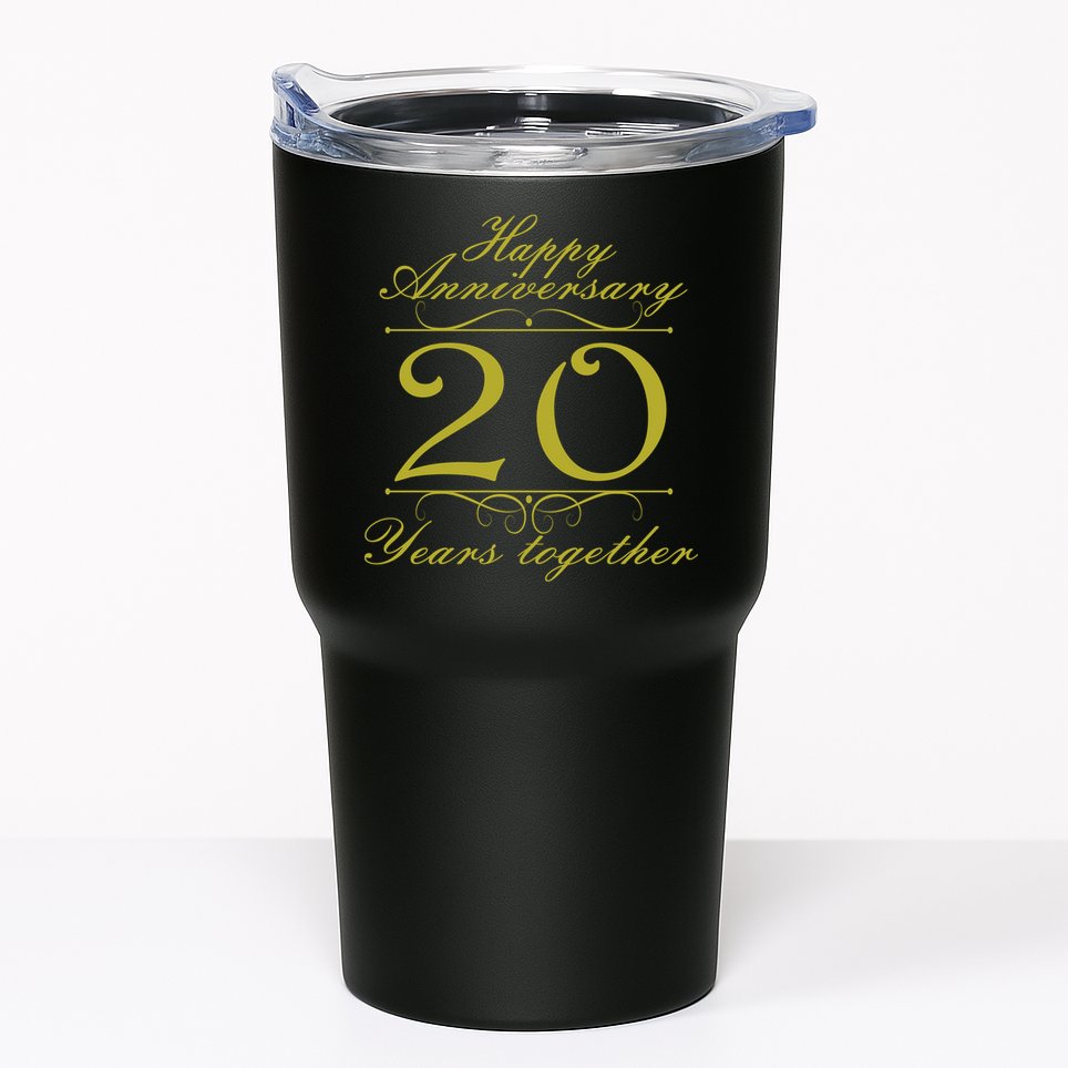 Happy Anniversary 20 Years Together Tumbler