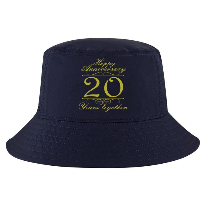 Happy Anniversary 20 Years Together Cool Comfort Performance Bucket Hat